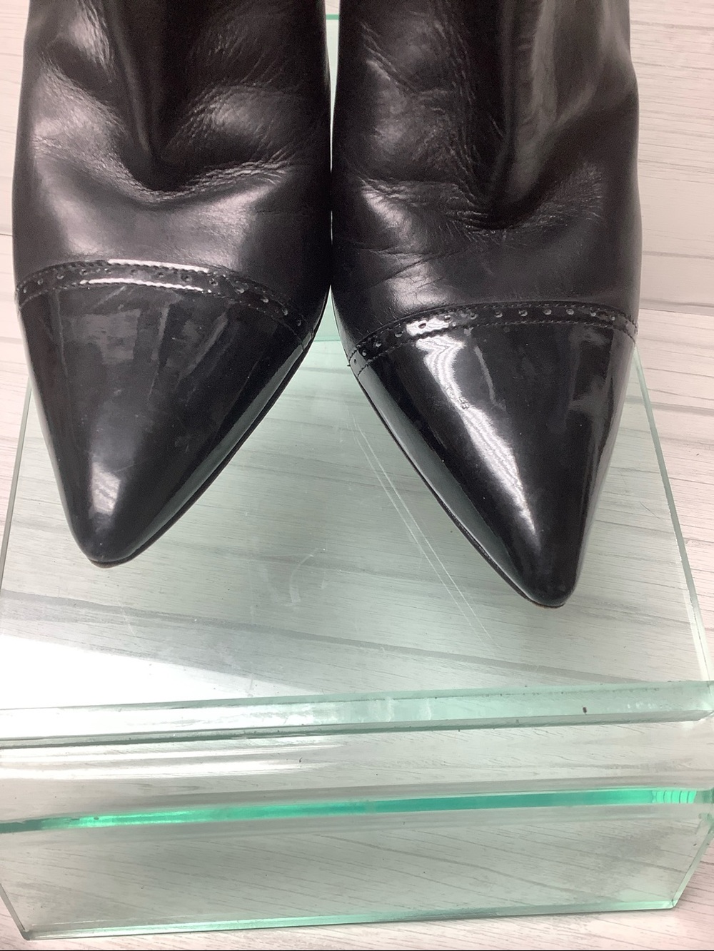 Celine Pointed Ankle Heeled Booties - Picture 6 of 11